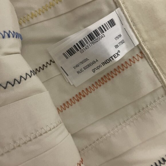 Zara Womens Midi Skirt Large L Multicolor Pleated Abstract Painting 3145/176 NWT - Picture 7 of 13